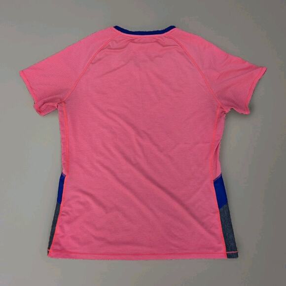 UNDER ARMOUR Womens HeatGear Striped Printed Shirt Coral XL - Picture 5 of 5